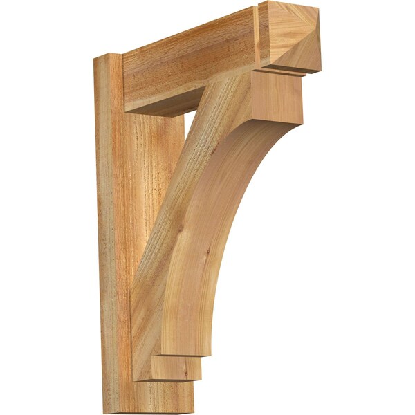 Ekena Millwork Imperial Rough Sawn Arts and Crafts Outlooker, Western Red Cedar, 6"W x 20"D x 24"H OUT06X20X24IMP03RWR - main